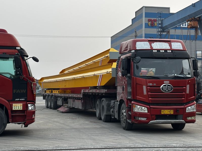 電動單梁起重機 LD10t-15.18m 制作完成  裝車發(fā)出